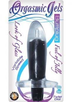 Orgasmix Gels Buttplug Waterproof Black 4.5 Inch Sex Toy