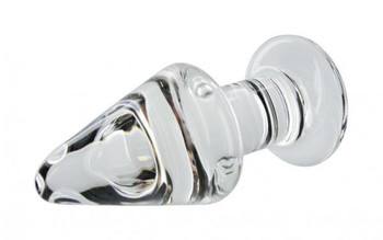 Devata Clear Glass Butt Plug by XR Brands
