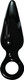 Anal Fever Ass Glass Pleasure Plug Black 5 inches by Hott Products - Product SKU CNVEF -EWT3079