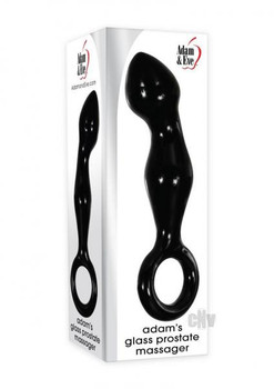 Aande Adams Glass Prostate Massager Black Sex Toy