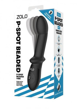 Zolo P Spot Beaded Vibe Black Adult Sex Toy