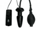 Vibro Inflatable Anal Plug Black by XR Brands - view 2
