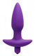 Aria Vibrating Silicone Anal Plug Medium Purple by XR Brands - view 2