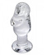 Asvini Glass Penis Anal Plug Clear by XR Brands - Product SKU CNVEF -EXR -AD527