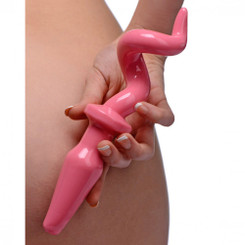Piggy Tail Anal Plug Pink