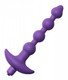 Violet Vibrating Silicone Anal Beads by XR Brands - view 2