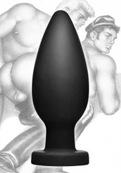 Tom of Finland XXL Silicone Anal Plug Black by XR Brands