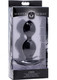 Orbs Steel Weighted Duotone Anal Plug Black by XR Brands - view 3
