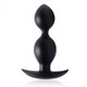 Orbs Steel Weighted Duotone Anal Plug Black by XR Brands - view 2