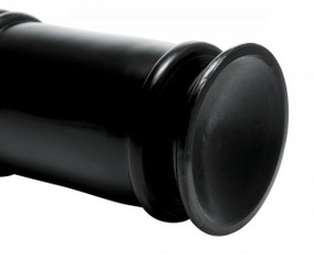 The Enormass Ribbed Plug with Suction Base Black by XR Brands
