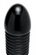 The Enormass Ribbed Plug with Suction Base Black by XR Brands - view 3
