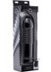 The Enormass Ribbed Plug with Suction Base Black by XR Brands - view 4