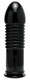 The Enormass Ribbed Plug with Suction Base Black by XR Brands - view 2