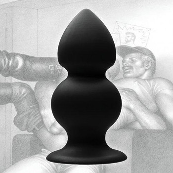 Tom Of Finland Weighted Silicone Anal Plug Black by XR Brands