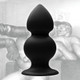 Tom Of Finland Weighted Silicone Anal Plug Black by XR Brands