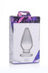 Ember Weighted Tapered Anal Plug Glass Clear Adult Sex Toy