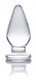 Ember Weighted Tapered Anal Plug Glass Clear by XR Brands - Product SKU CNVEF -EXR -AF101