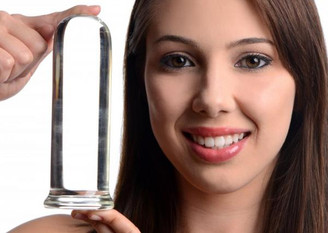 Prisms Pillar Large Cylinder Plug Clear by XR Brands