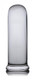 Prisms Pillar Large Cylinder Plug Clear by XR Brands - view 2