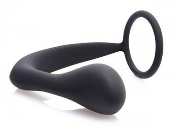 Explorer II Prostate Stimulator & Cock Ring Black Best Sex Toy