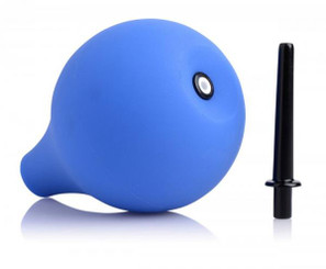 Premium One-Way Valve Anal Douche Blue by XR Brands