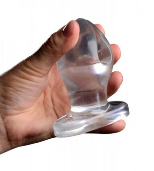 Anchored Clear Expanding Anal Plug Sex Toy
