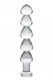 Drops Anal Links Glass Dildo Clear by XR Brands - Product SKU CNVEF -EXR -AF504