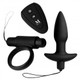 Isabella Remote Silicone Cock Ring And Anal Plug Set by XR Brands - Product SKU CNVEF -EXR -IS102