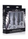 XR Brands 4 Piece Silicone Anal Ringed Rimmers Set Black - Product SKU CNVEF-EXR-AF930