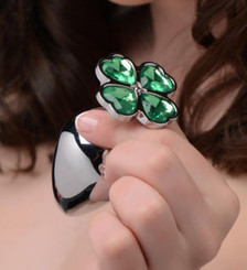 Booty Sparks Lucky Clover Gem Anal Plug Large by XR Brands