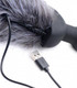 XR Brands Gray Remote Control  Vibrating Fox Tail Anal Plug - Product SKU CNVEF-EXR-AG187