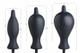 XR Brands Dark Inflator Silicone Inflatable Anal Plug Black - Product SKU CNVEF-EXR-AG200