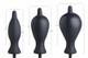 Dark Inflator Silicone Inflatable Anal Plug Black by XR Brands - view 3