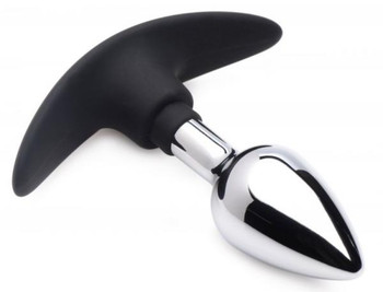 Dark Invader Aluminum, Silicone Anal Plug Small Adult Toy
