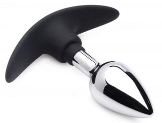 Dark Invader Aluminum, Silicone Anal Plug Small by XR Brands