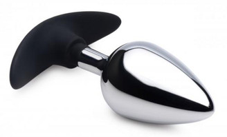 Dark Invader Aluminum Silicone Anal Plug Large by XR Brands