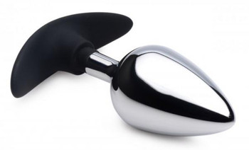 Dark Invader Aluminum Silicone Anal Plug Large by XR Brands