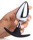 Dark Invader Aluminum Silicone Anal Plug Large by XR Brands - view 3