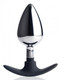 Dark Invader Aluminum Silicone Anal Plug Large by XR Brands - view 2