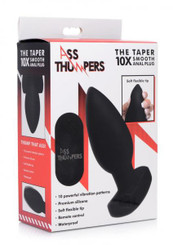 Ass Thump Taper 10x Plug Blk Best Sex Toy