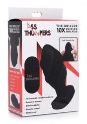 Ass Thump Driller 10x Plug Blk Sex Toy