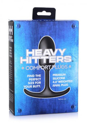 The Hh Silicone Weighted Anal Plug Sm Black Sex Toy For Sale