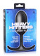 Hh Silicone Weighted Anal Plug Xl Black Adult Sex Toy