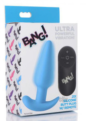 Bang 21x Vibe Butt Plug W/remote Blue by XR LLC