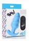 Bang 21x Vibe Swirl Plug W/remote Blue Adult Sex Toys