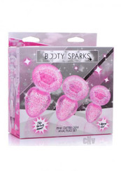 Booty Sparks Glitter Gem Plug Set Pink Sex Toy