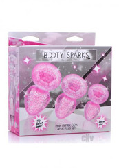 Booty Sparks Glitter Gem Plug Set Pink by XR LLC