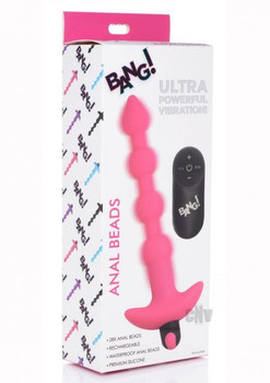 Bang Vibe Anal Beads W/remote Pink Sex Toys
