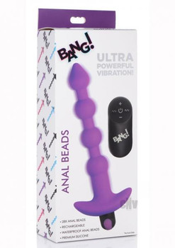 Bang Vibe Anal Beads W/remote Purple Best Adult Toys