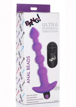 Bang Vibe Anal Beads W/remote Purple by XR LLC
